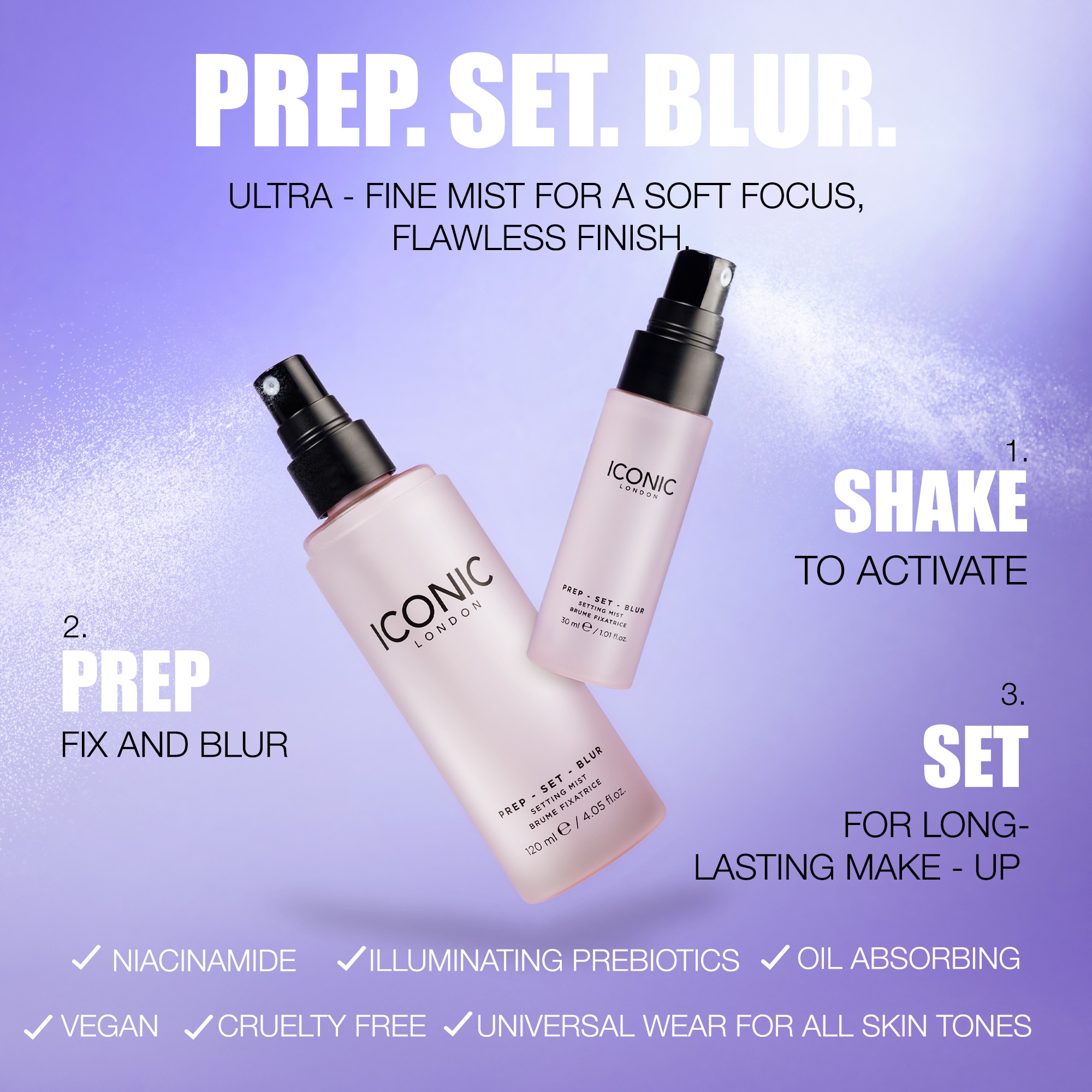PREP SET BLUR SETTING SPRAY (SPRAY FIJADOR DE MAQUILLAJE)
